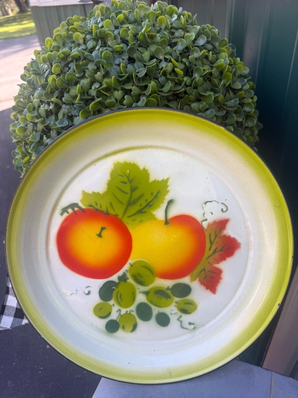 Vintage Metal Serving Tray
